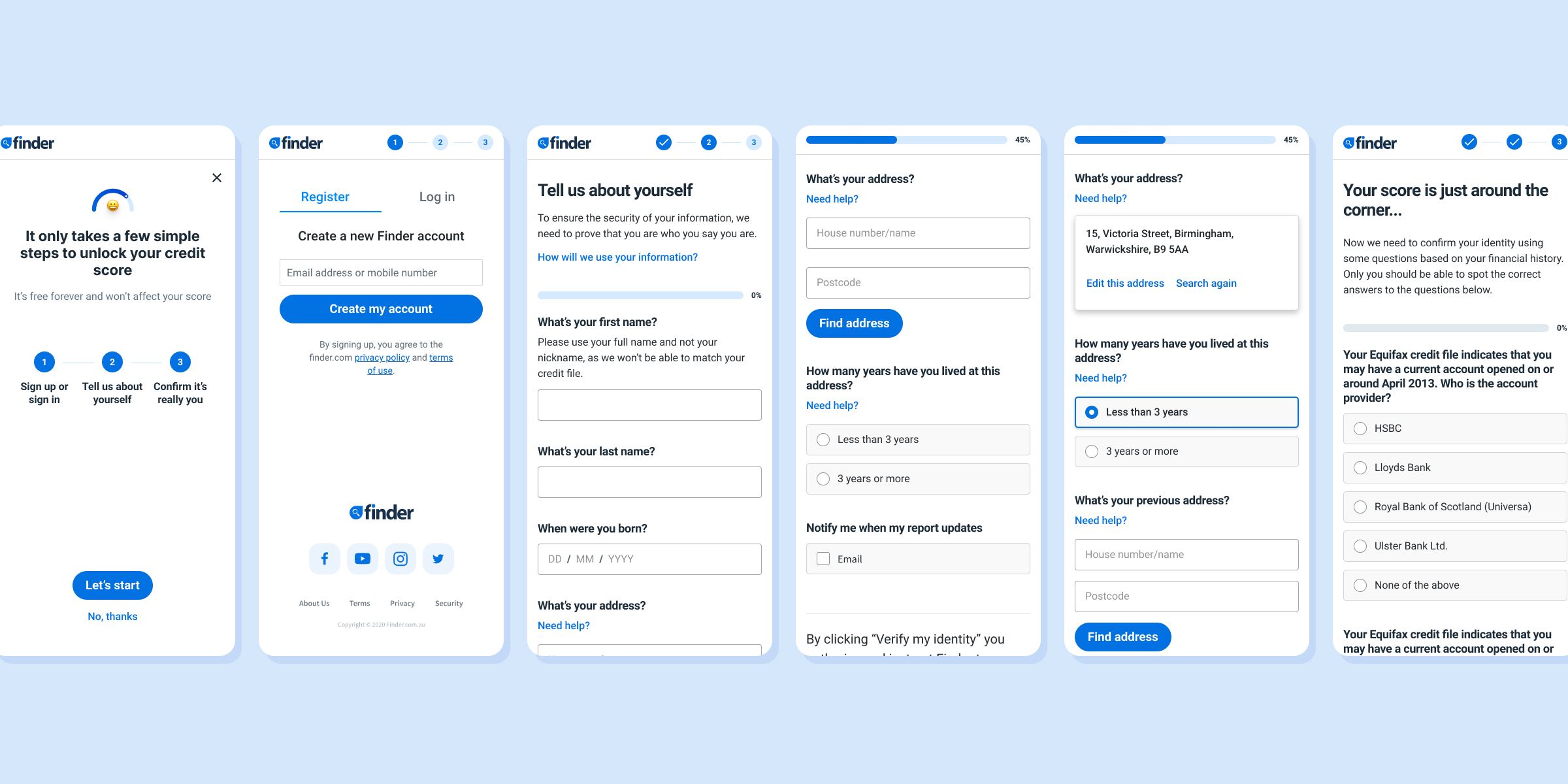 The stripped-down, accessible onboarding and verification flow