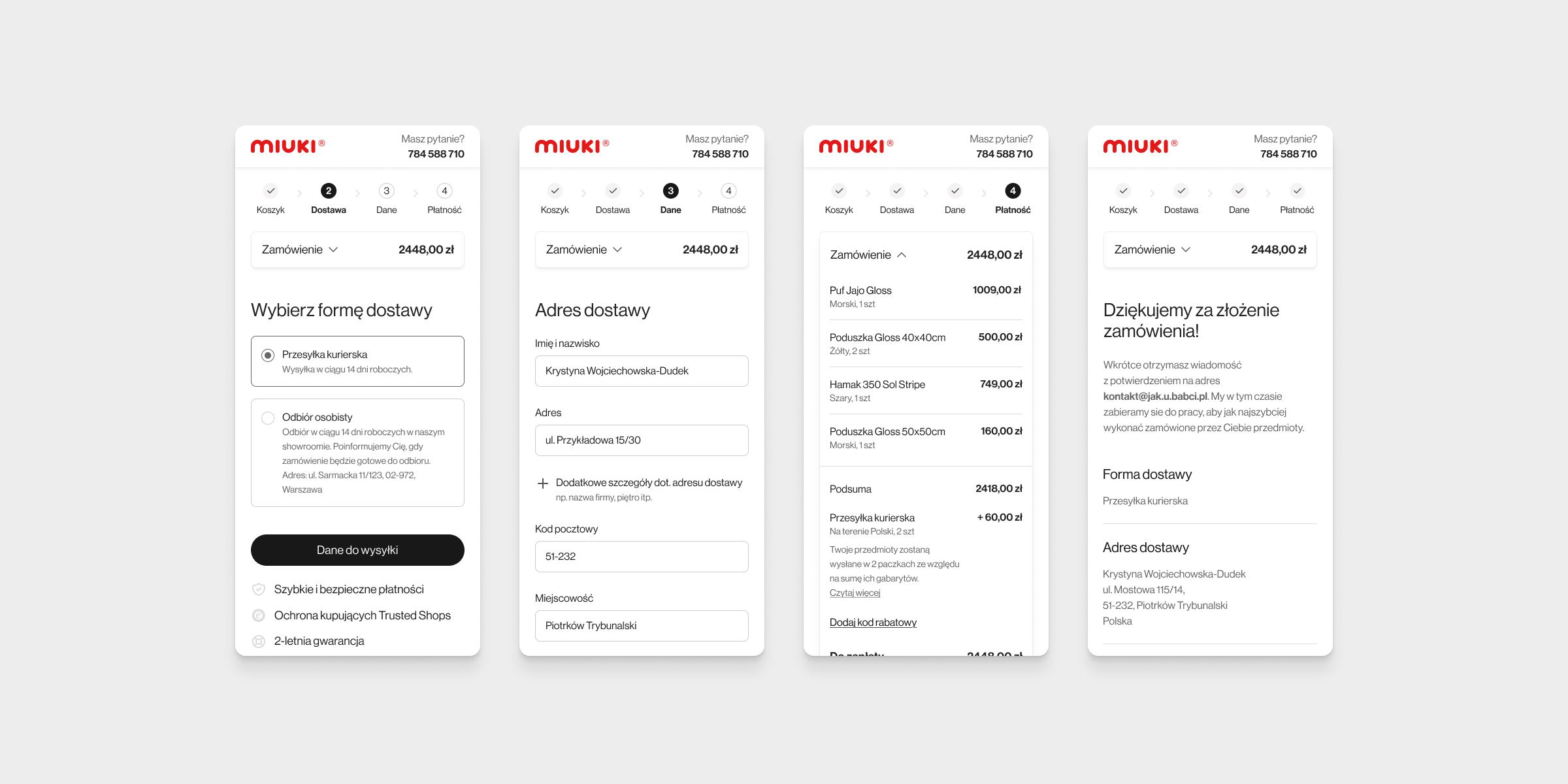A minimal checkout cut to the essentials