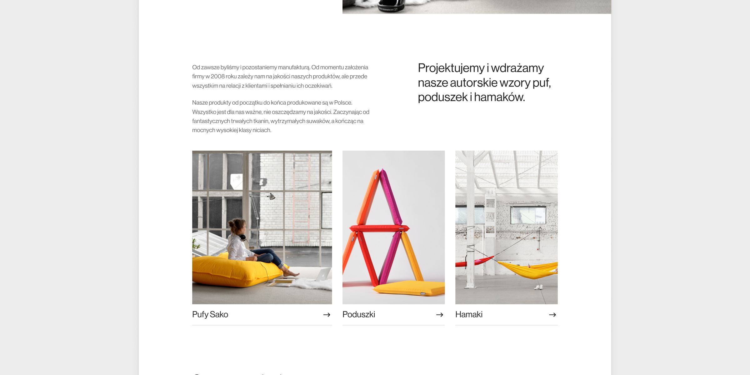 The home page, continued