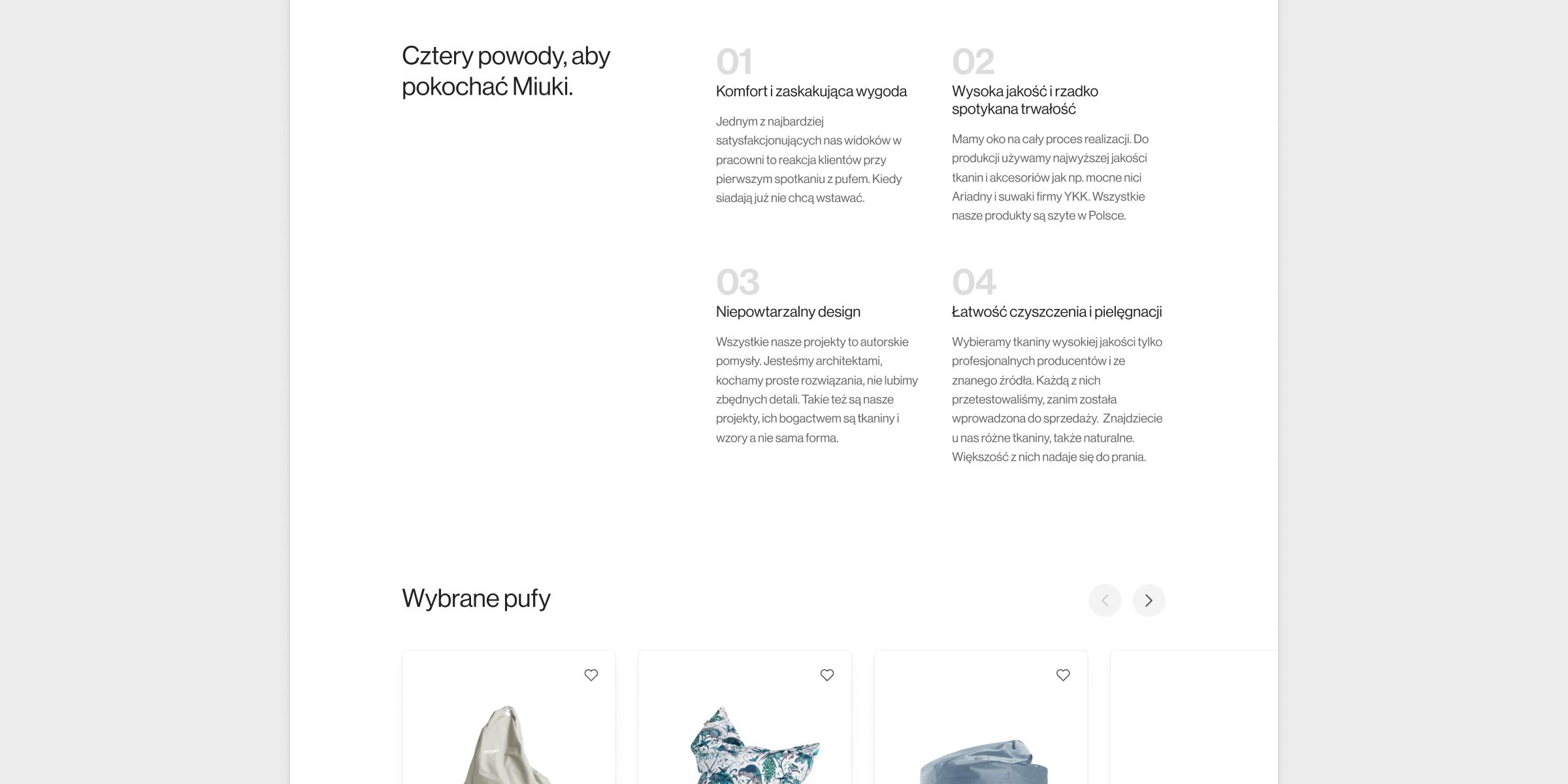 The home page, continued
