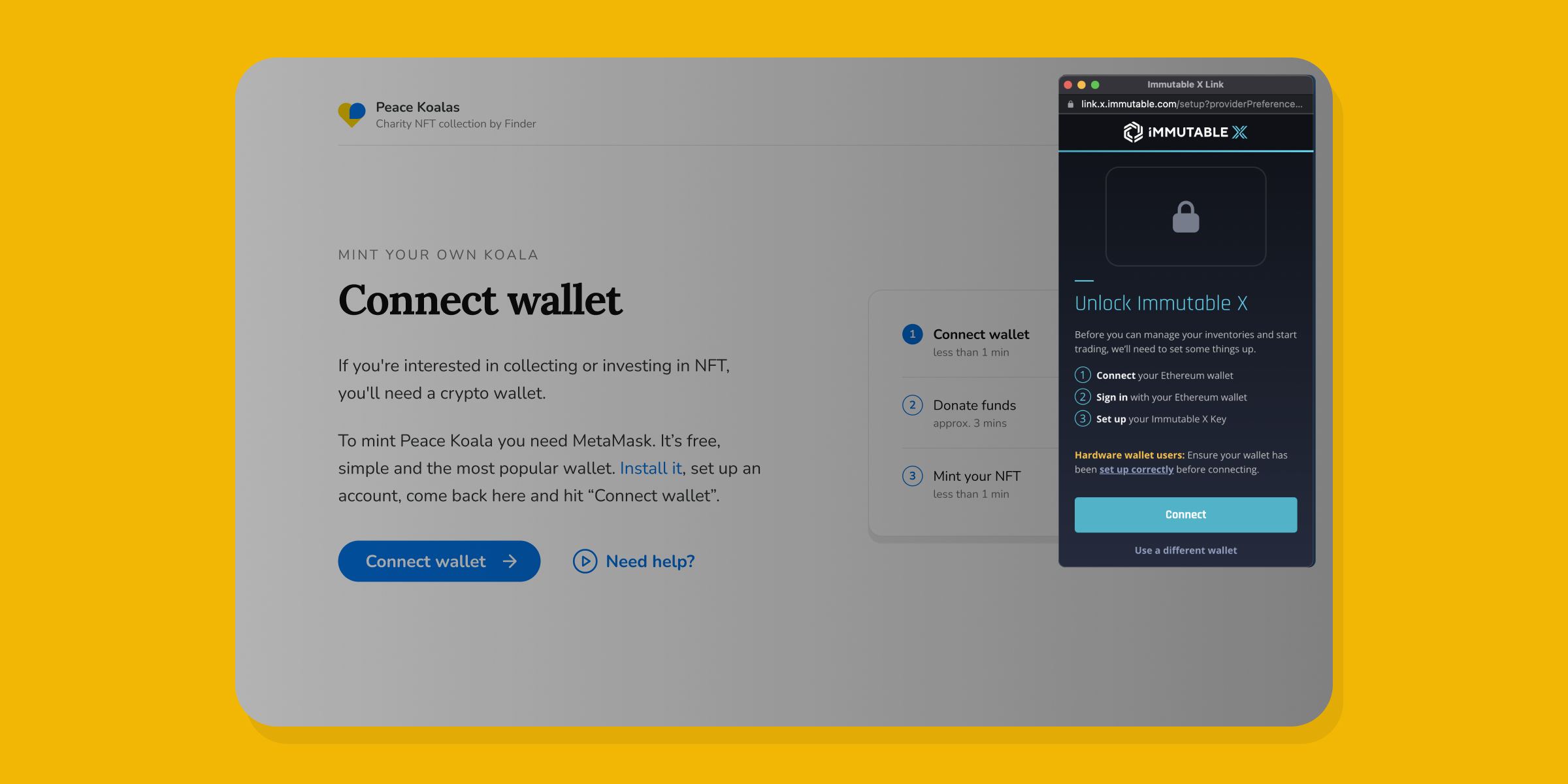 Setting up a crypto wallet, explained step by step